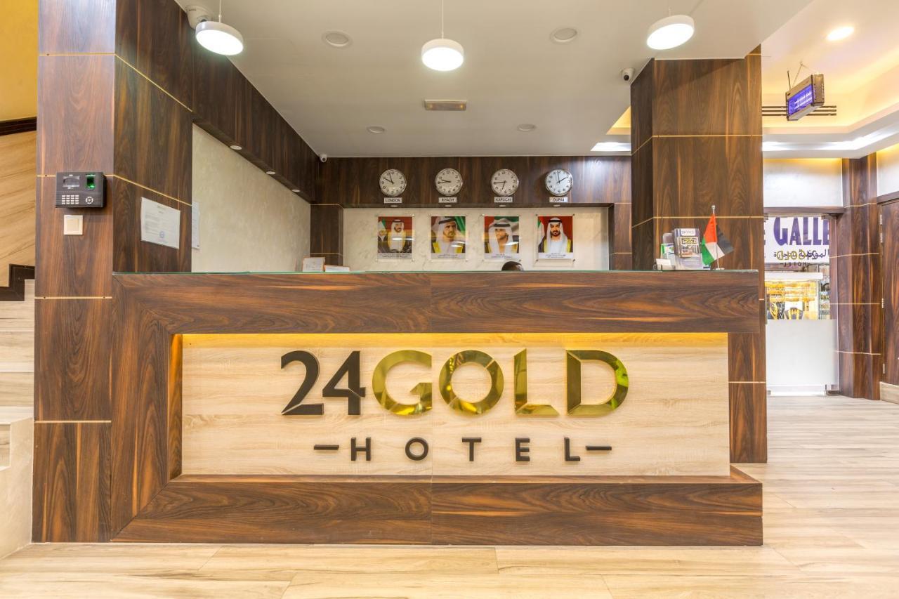 24 Gold Hotel Dubái Exterior foto